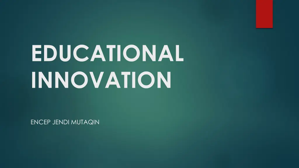 educational innovation