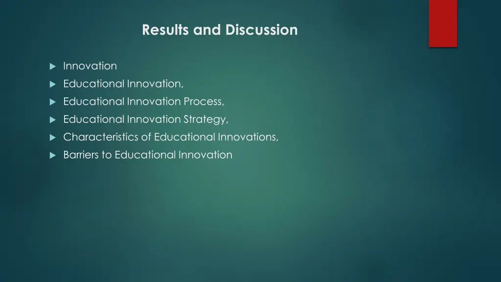 results and discussion