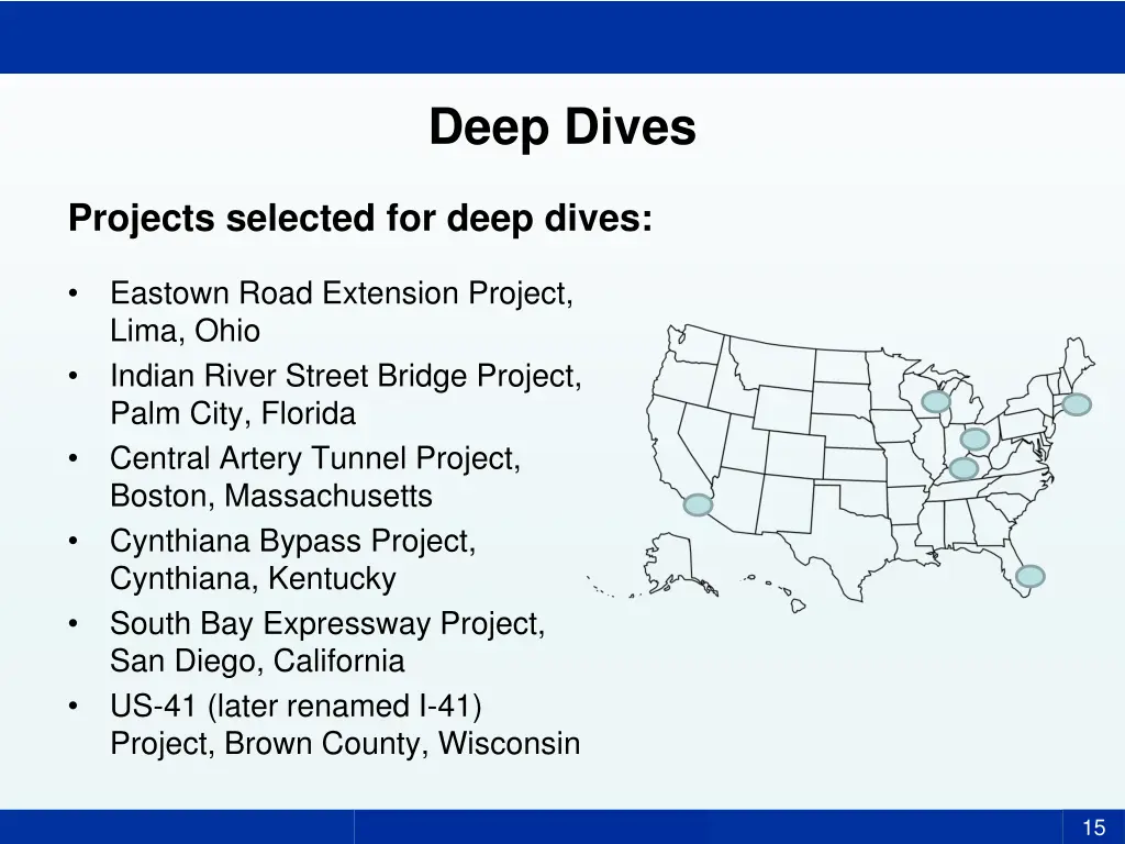 deep dives