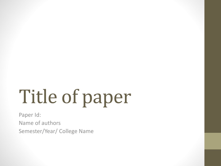 title of paper