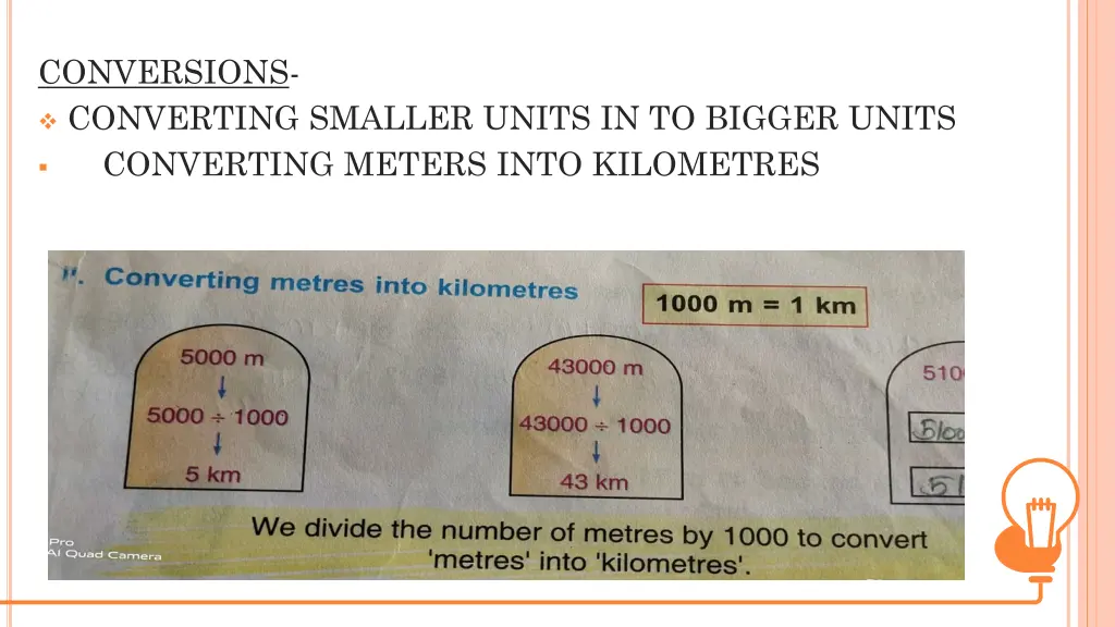 conversions converting smaller units in to bigger 1