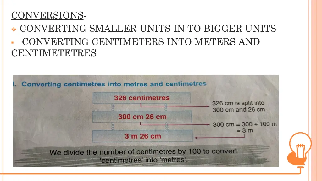 conversions converting smaller units in to bigger 2