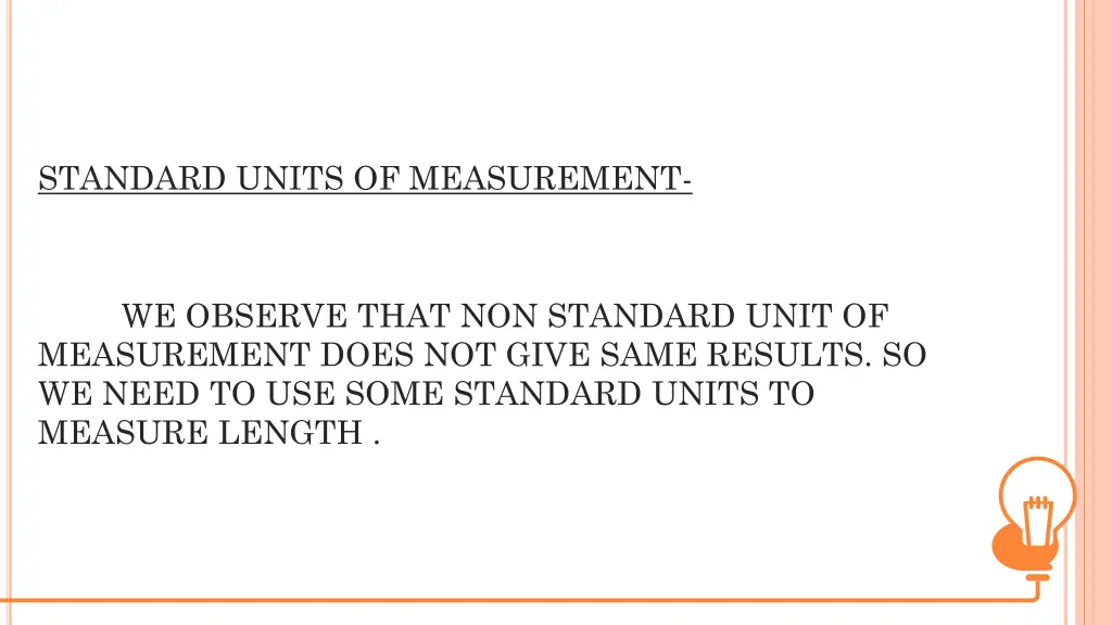 standard units of measurement