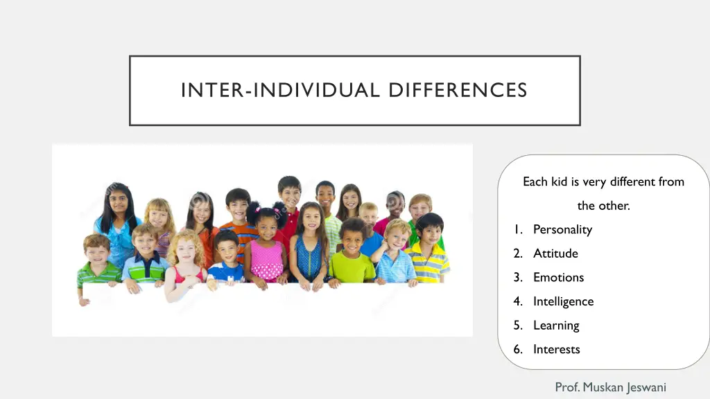 inter individual differences