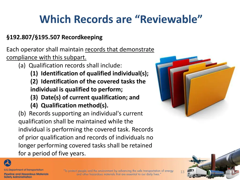 which records are reviewable