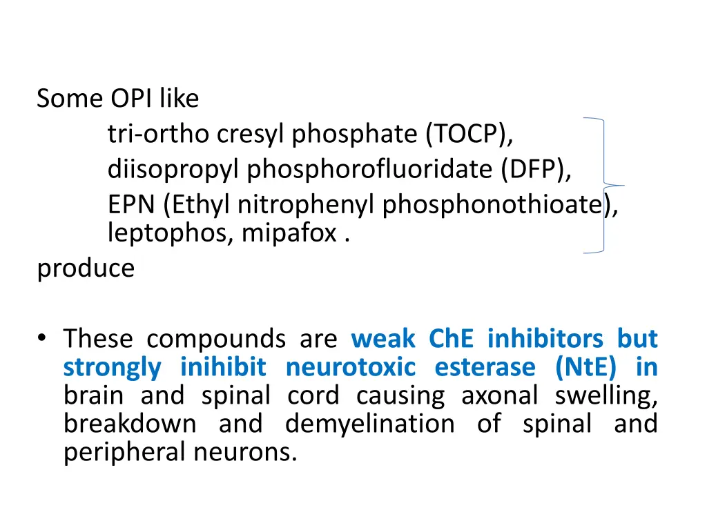 some opi like tri ortho cresyl phosphate tocp