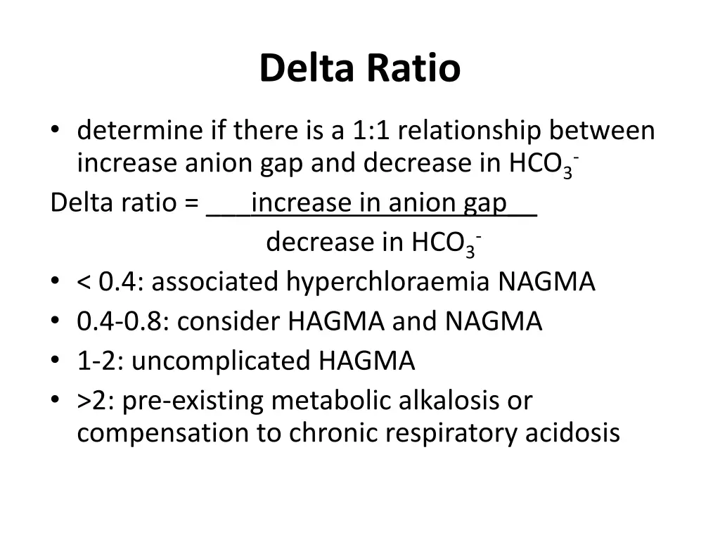 delta ratio