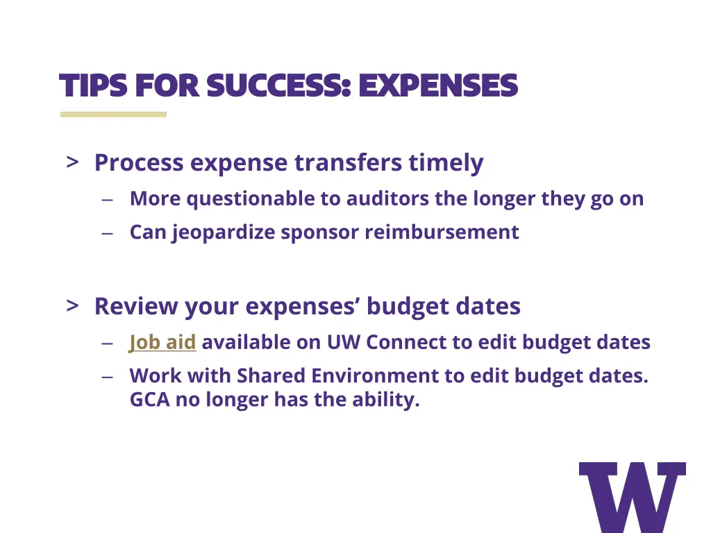 tips for success expenses tips for success