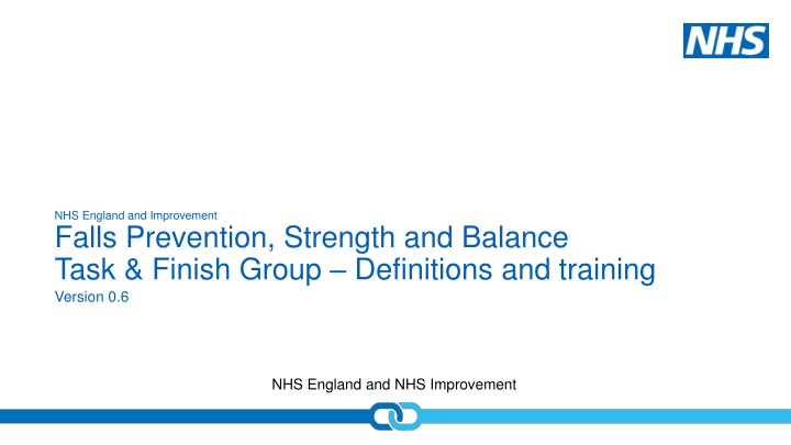 nhs england and improvement falls prevention