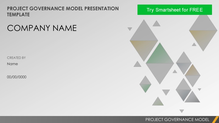 project governance model presentation template