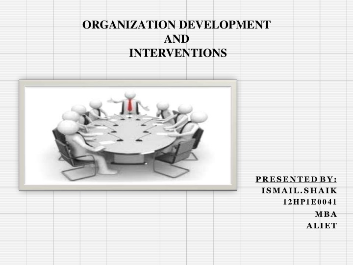 organization development and interventions