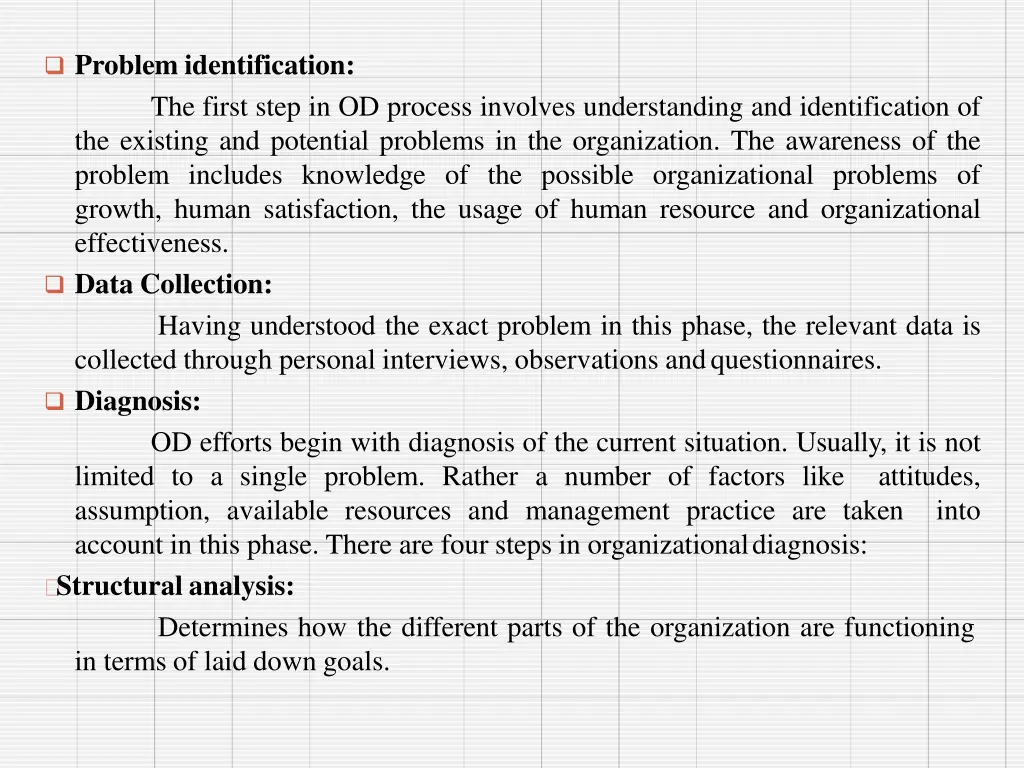 problem identification the first step