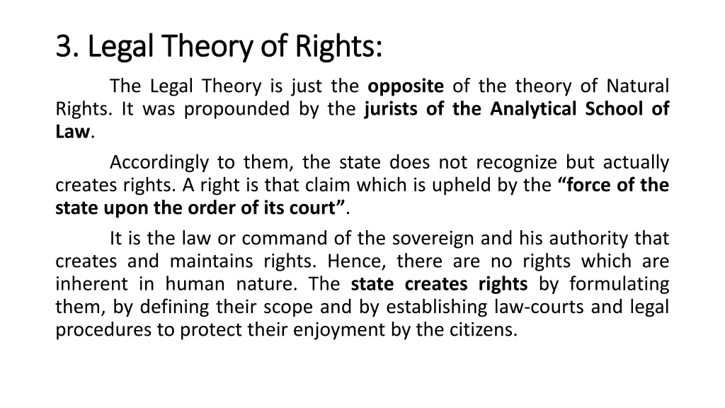 3 legal theory of rights 3 legal theory of rights