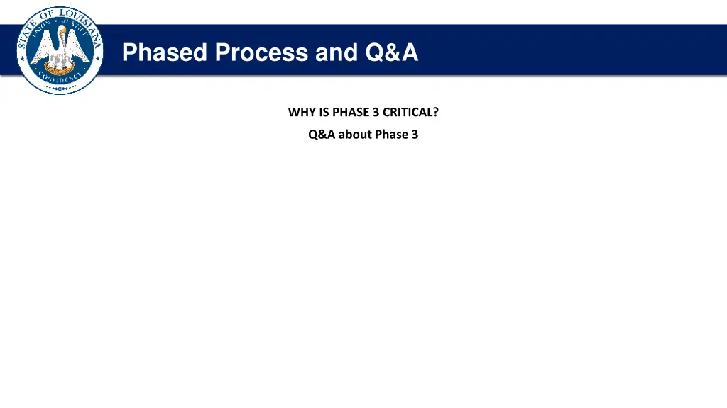 introduction and opening comments phased process 6