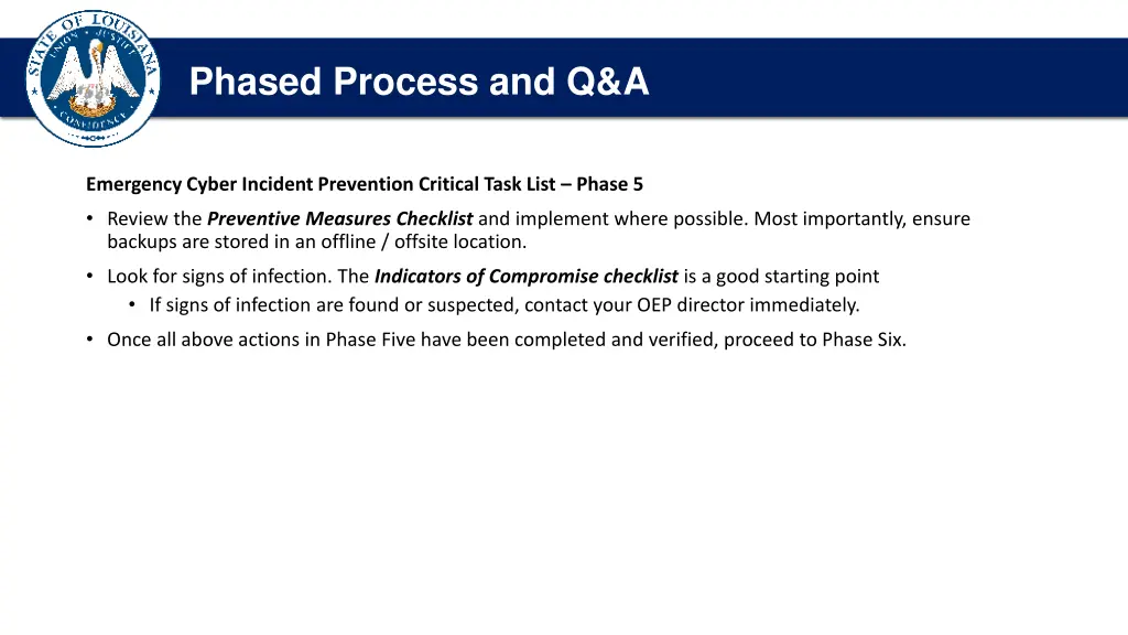 introduction and opening comments phased process 9