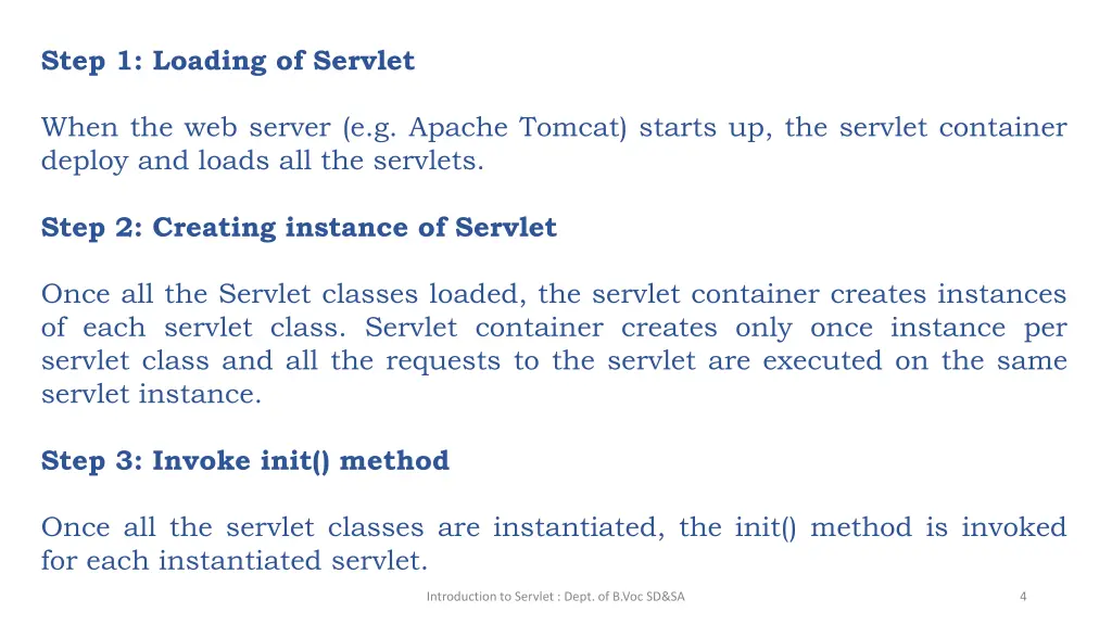 step 1 loading of servlet