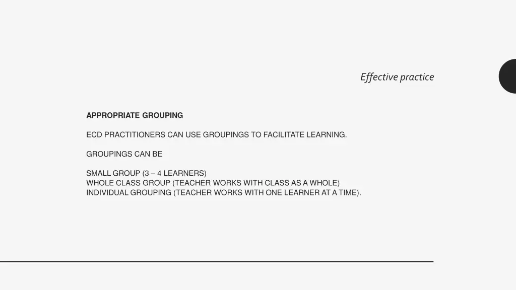 effective practice 7