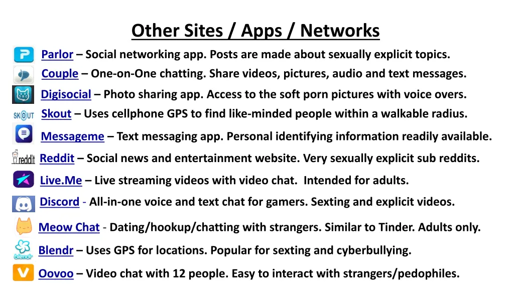 other sites apps networks 4