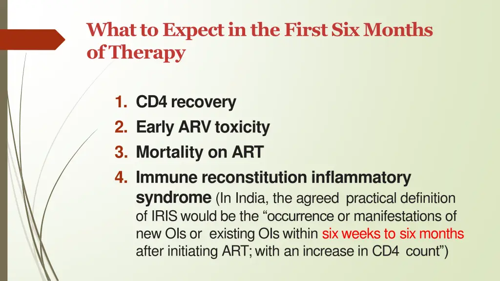 what to expect in the first six months of therapy