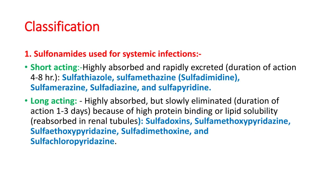 classification classification