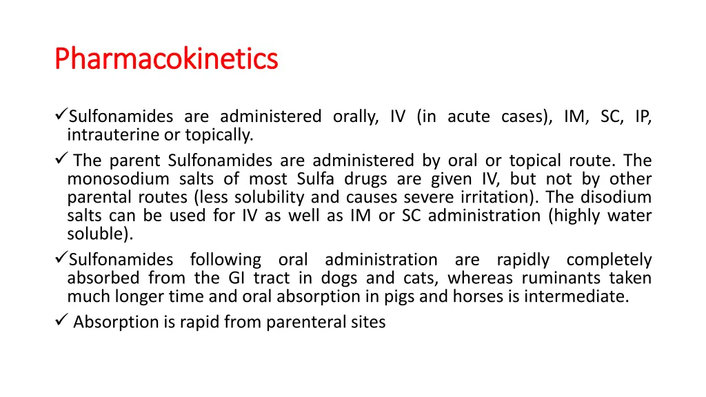 pharmacokinetics pharmacokinetics