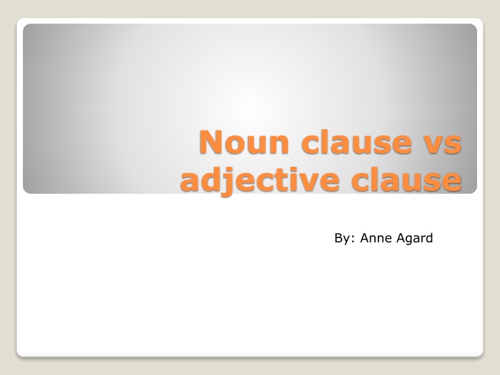 noun clause vs adjective clause