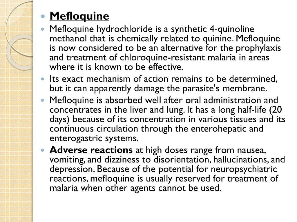 mefloquine mefloquine hydrochloride