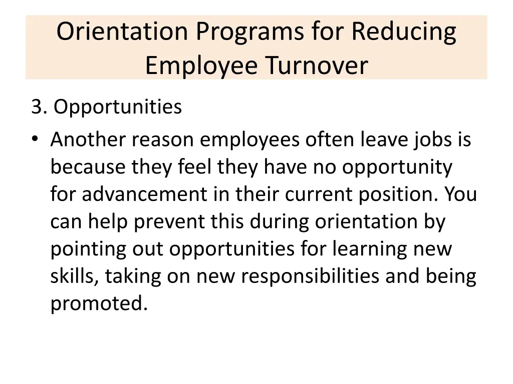 orientation programs for reducing employee 4