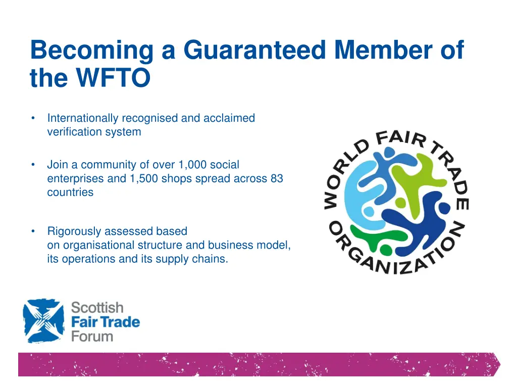 becoming a guaranteed member of the wfto