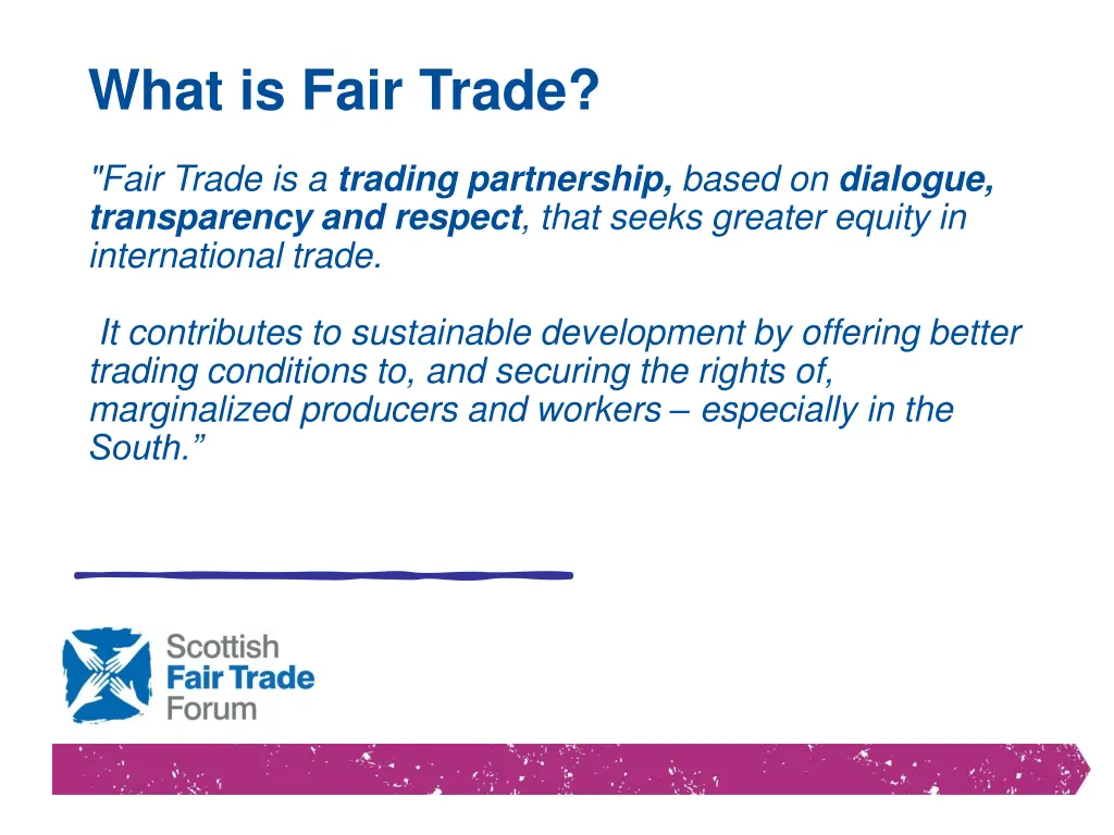 what is fair trade