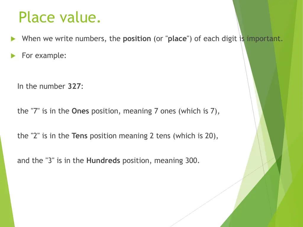 place value