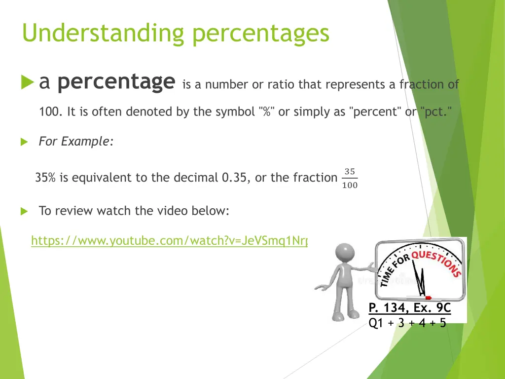 understanding percentages