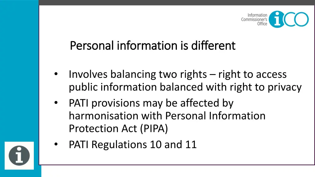 personal information is different personal