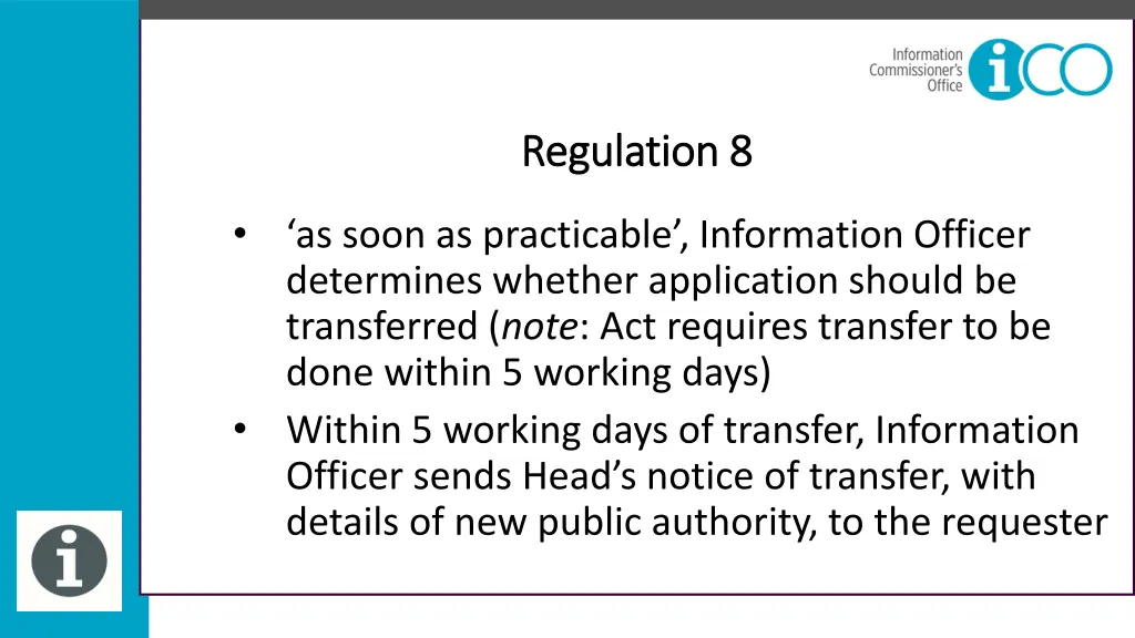 regulation 8 regulation 8