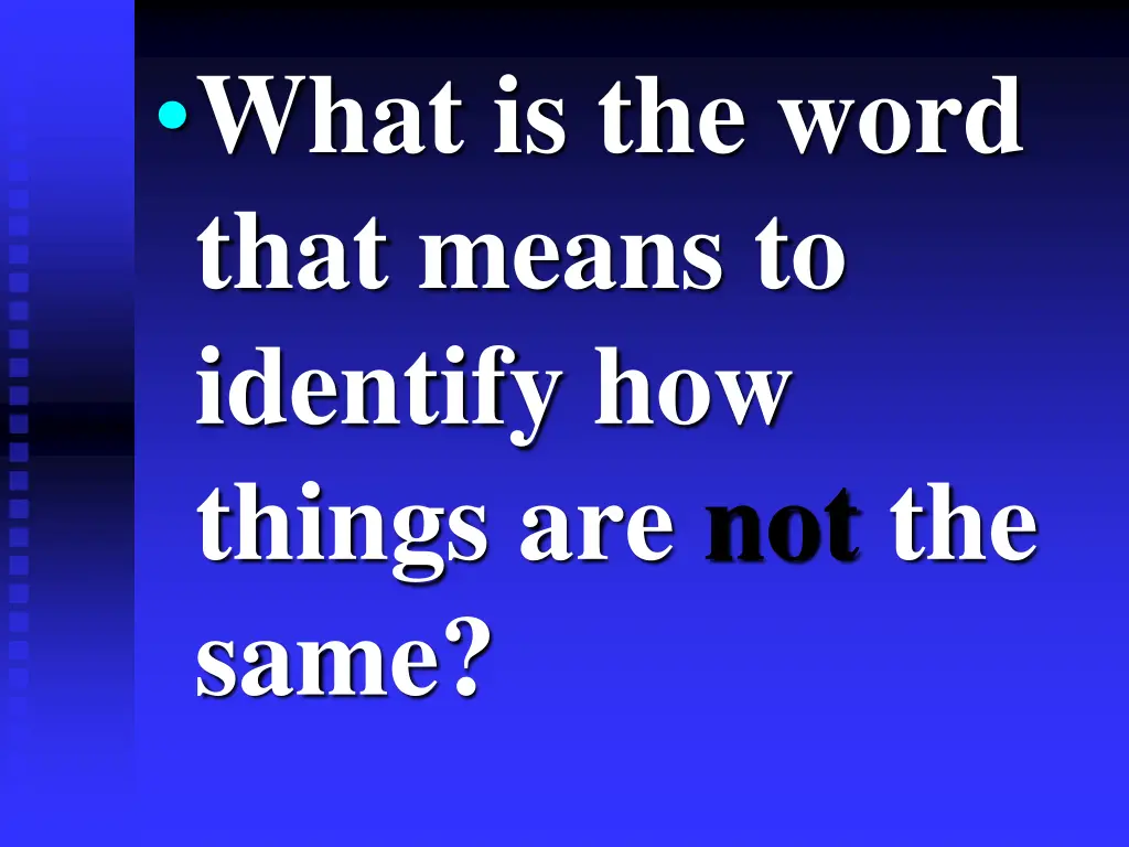 what is the word that means to identify