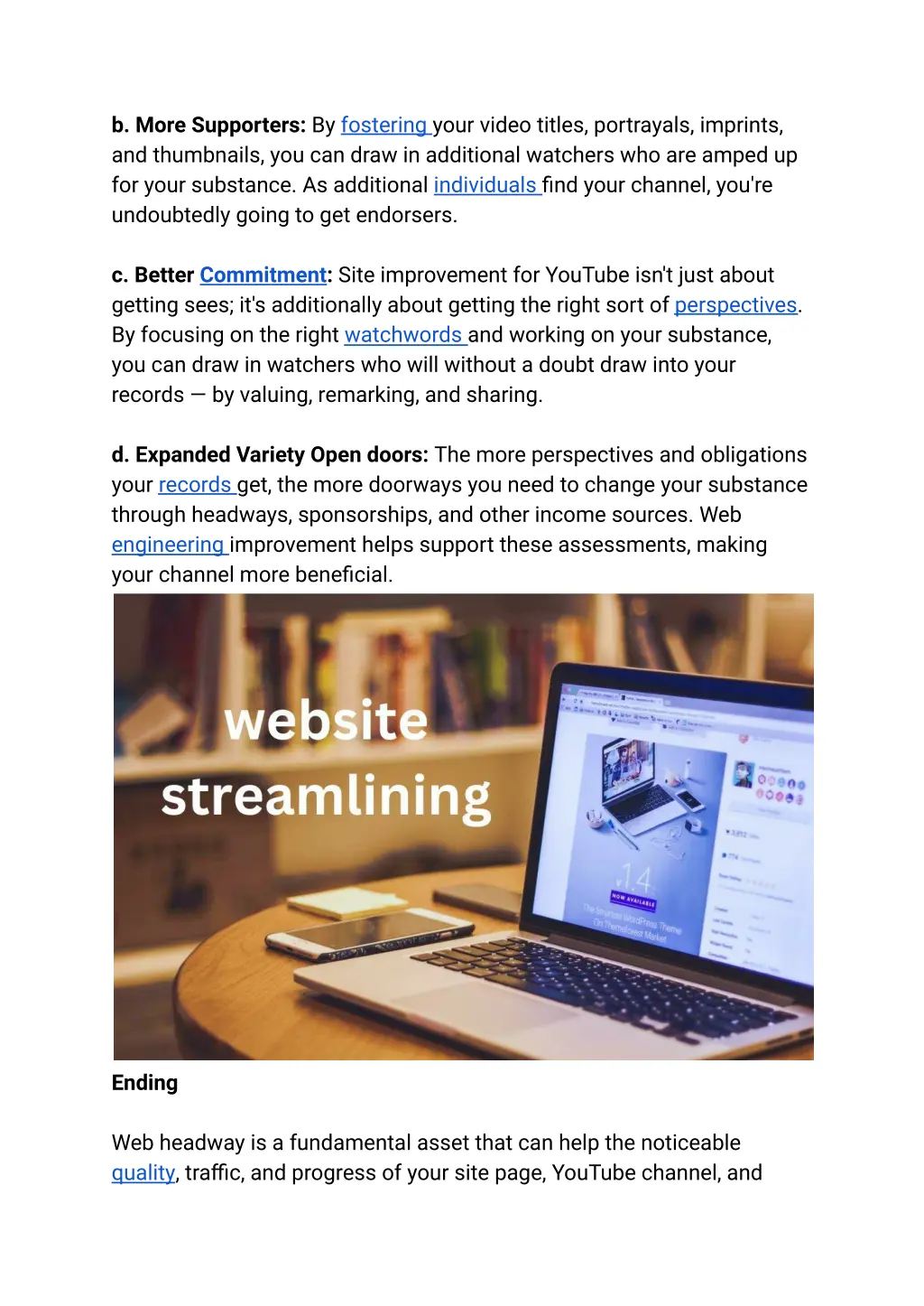 b more supporters by fostering your video titles
