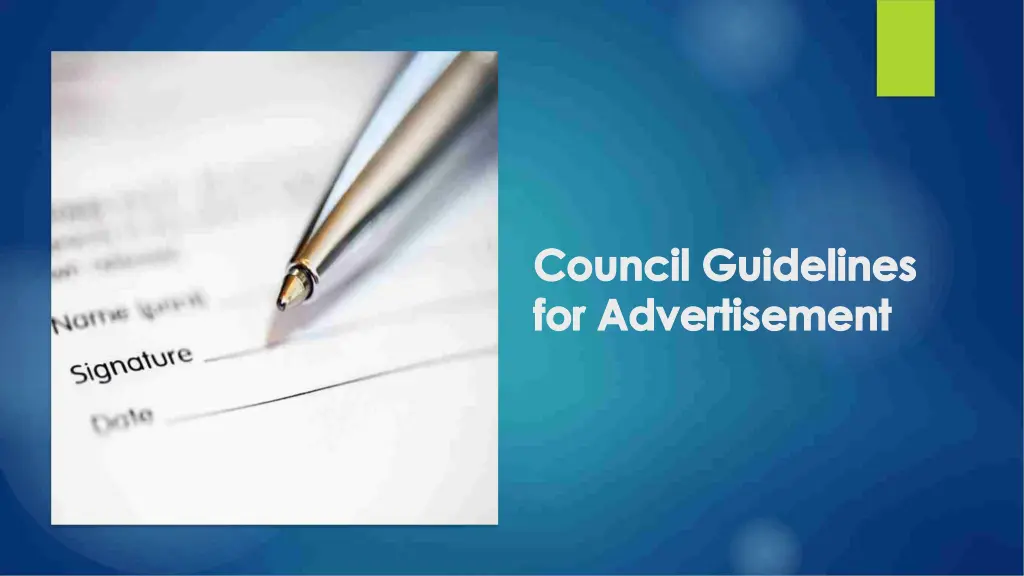 council guidelines council guidelines