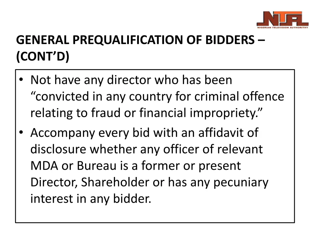 general prequalification of bidders cont d