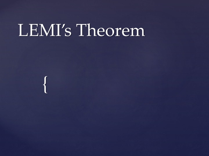 lemi s theorem