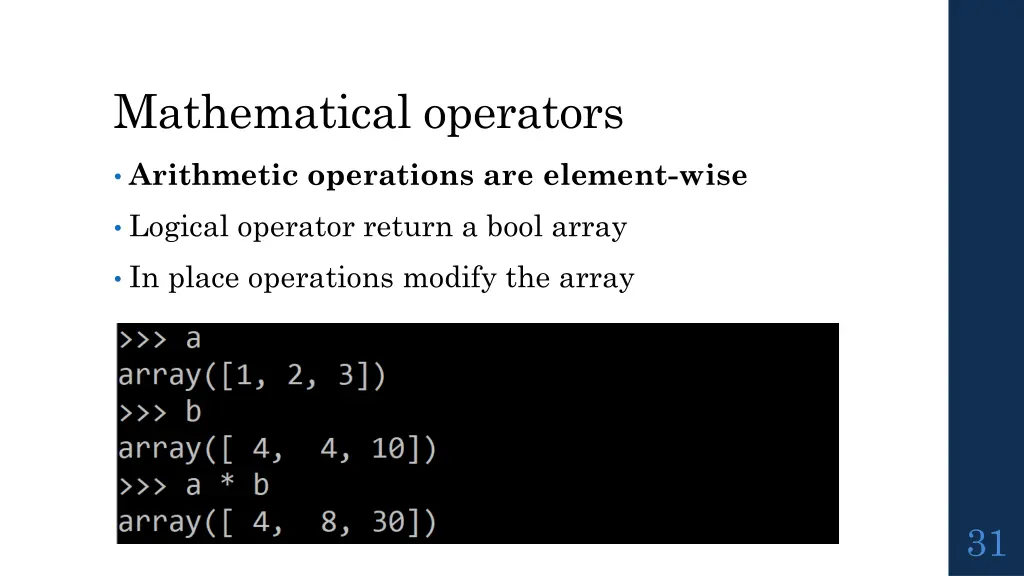 mathematical operators 1