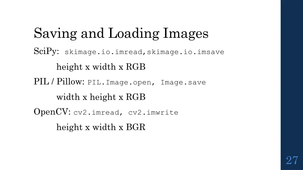 saving and loading images