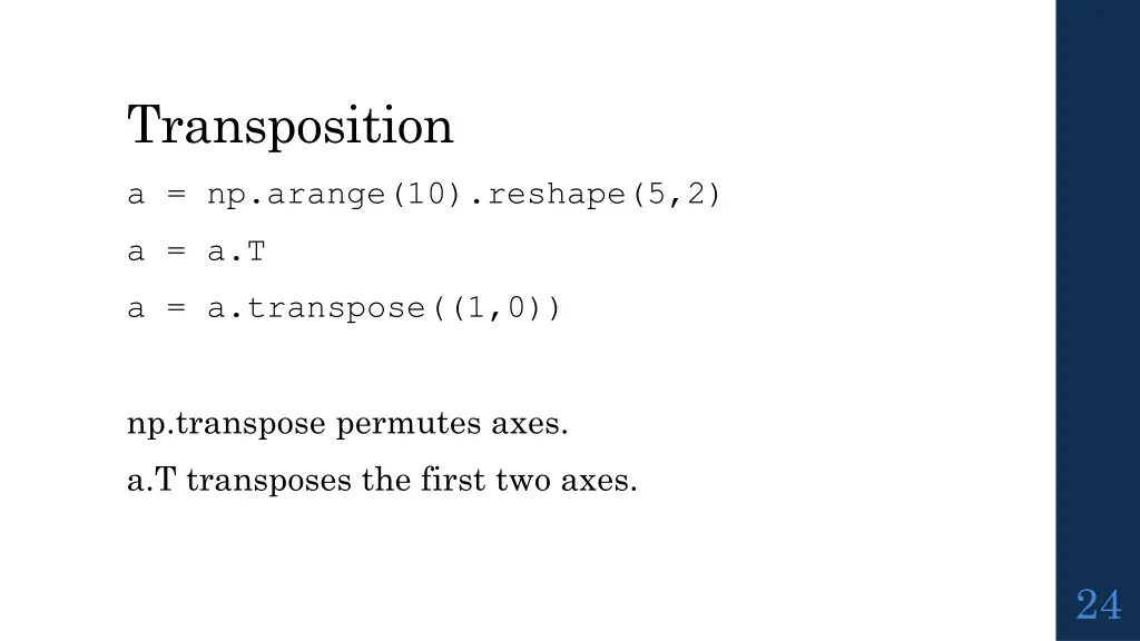 transposition