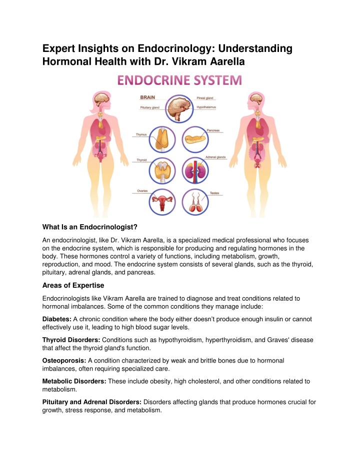 expert insights on endocrinology understanding