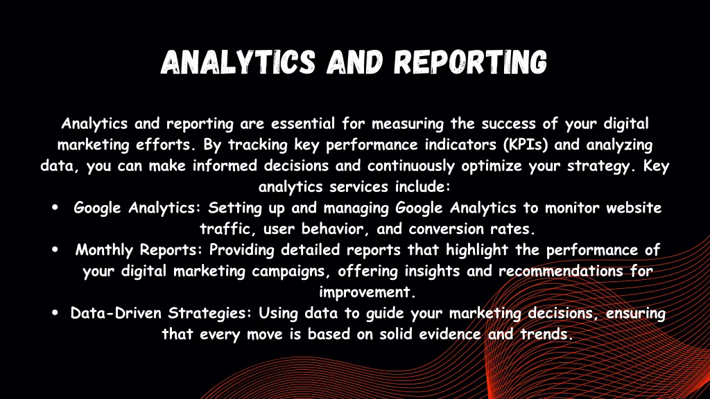 analytics and reporting