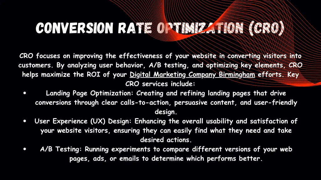 conversion rate optimization cro