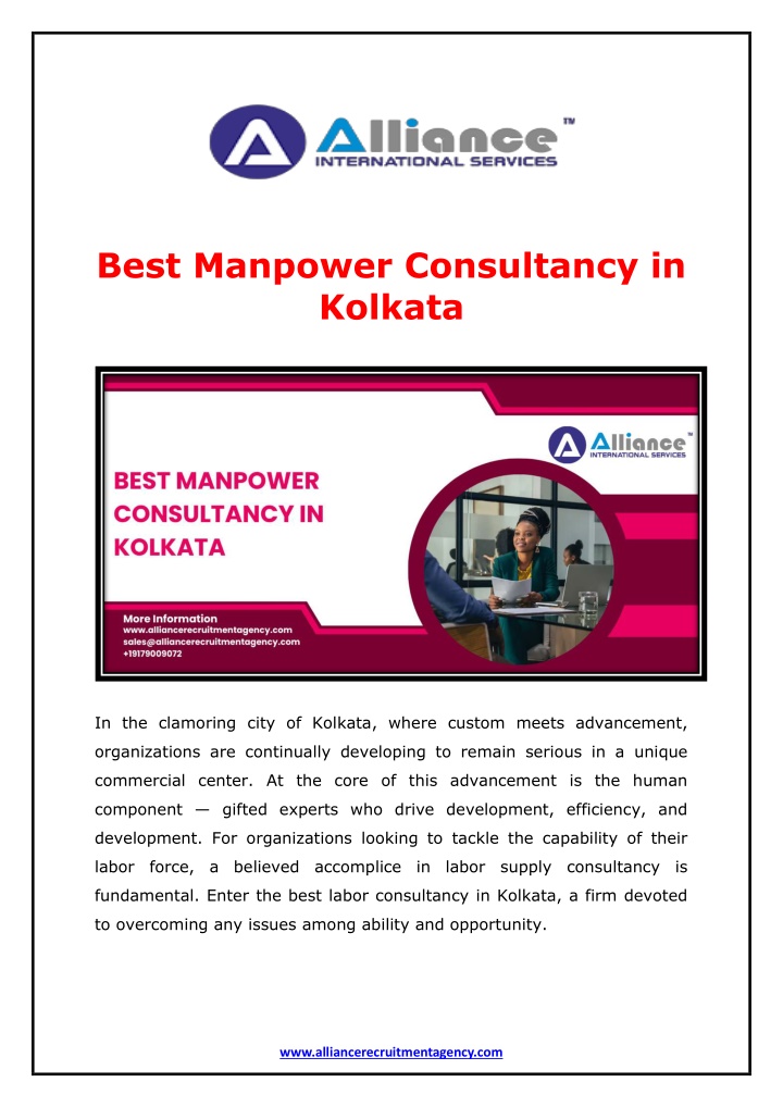 best manpower consultancy in kolkata