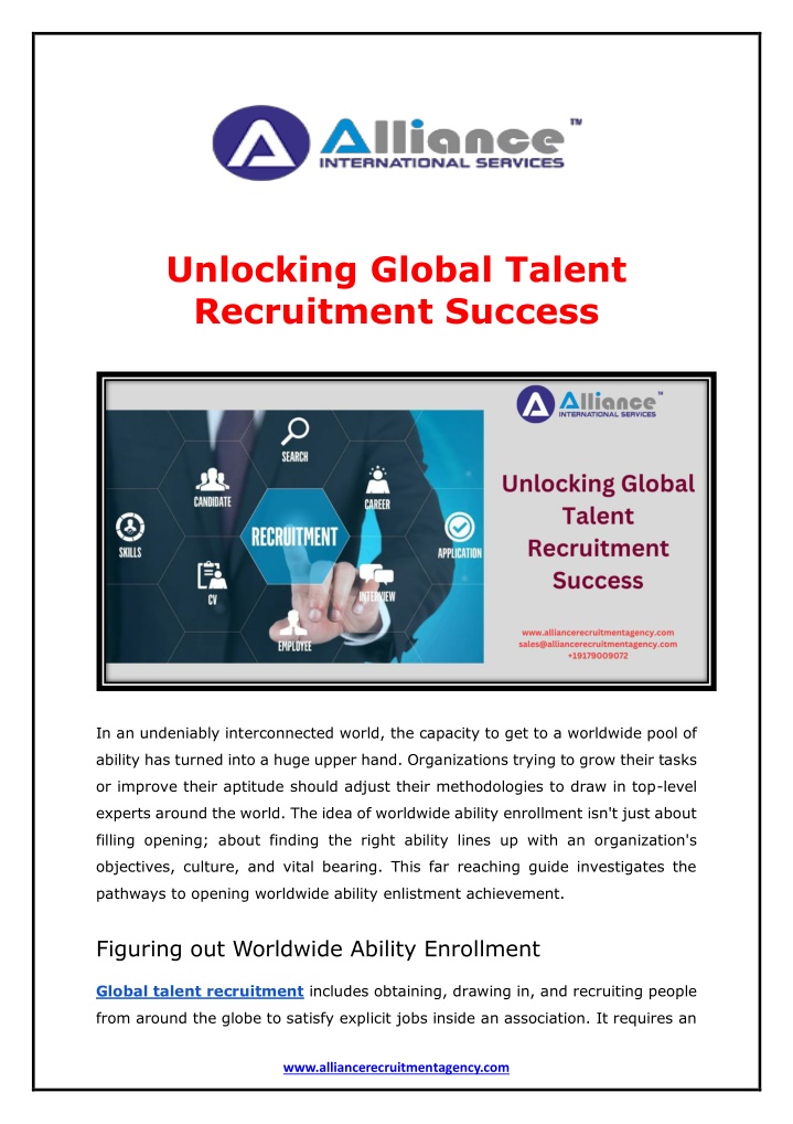 unlocking global talent recruitment success