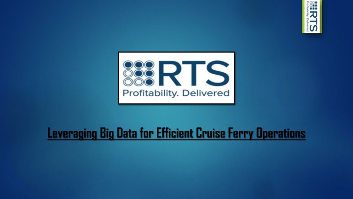 leveraging big data for efficient cruise ferry