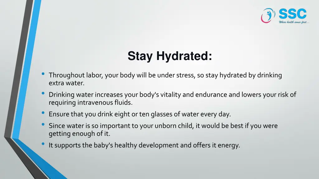 stay hydrated