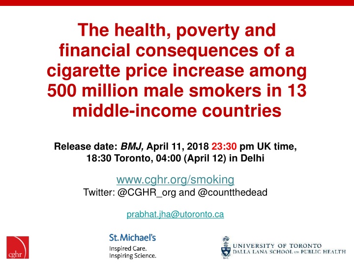 the health poverty and financial consequences